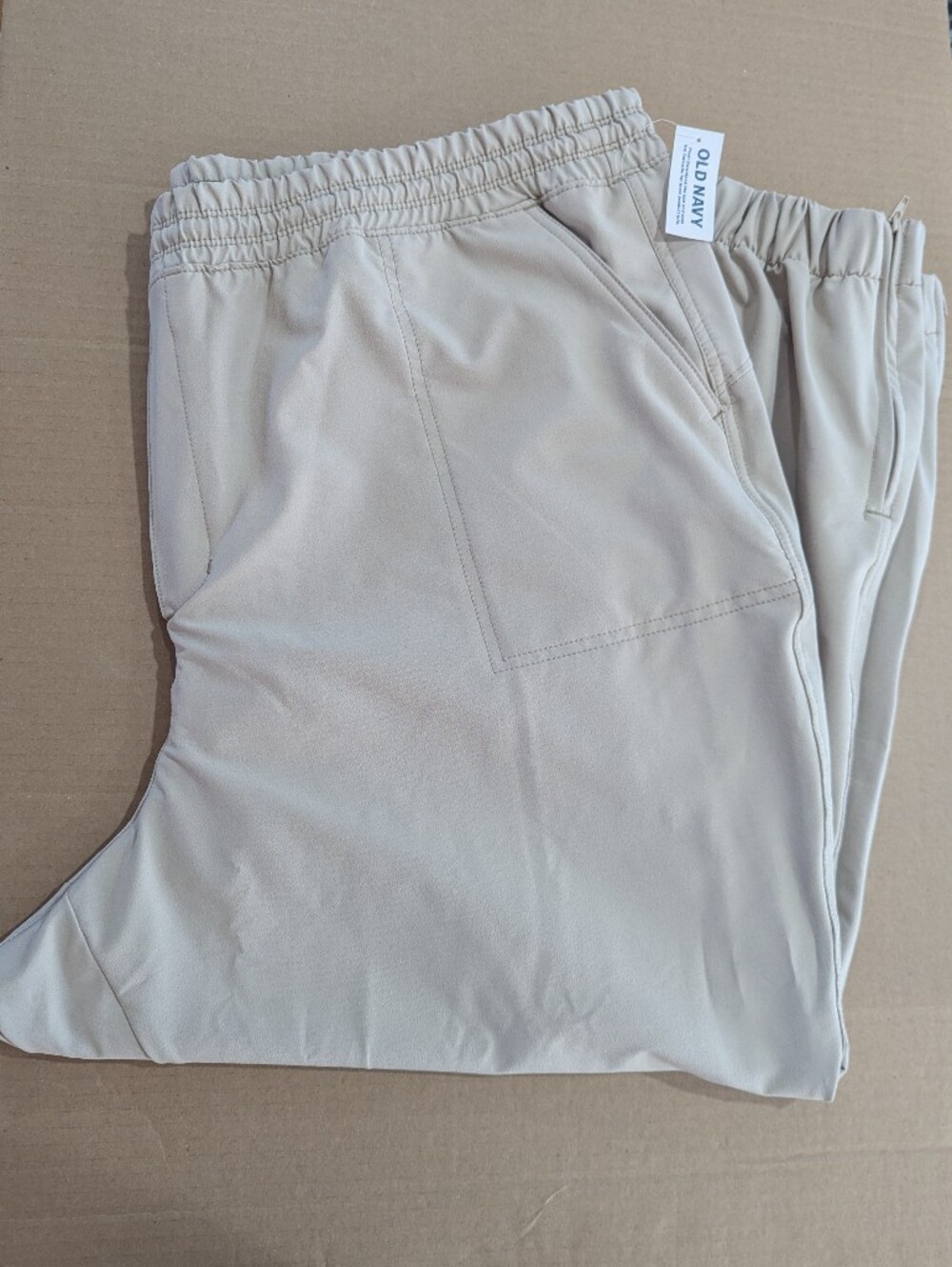 Old Navy Women's Tan Howlite Brushed Interior Joggers Sz 3X *NWT